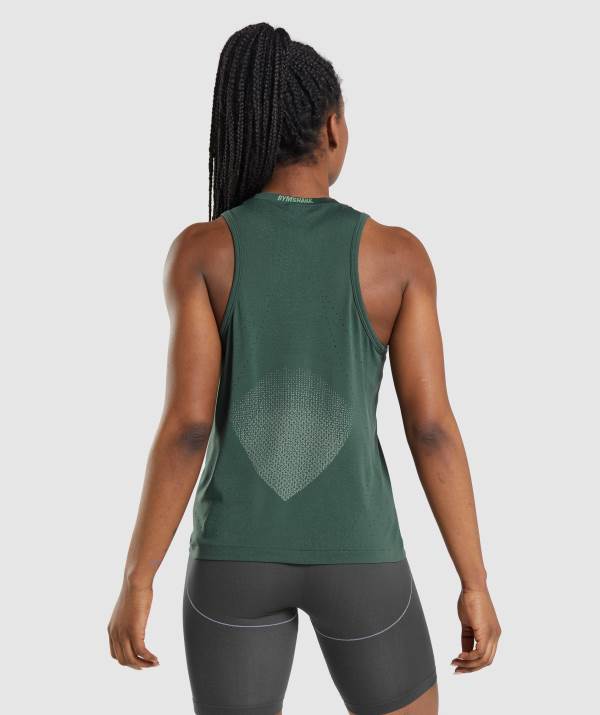 Damske Tielko Gymshark Apex Seamless Obsidian Zelene Hnede / Zelene | ZE6427903